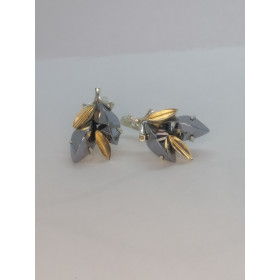 Серебряные серьги 925* с позолотой